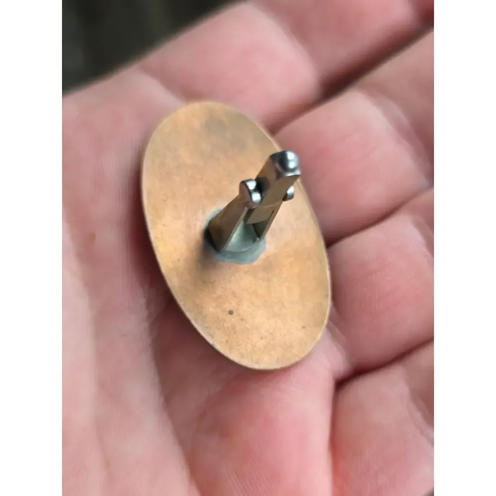 Lot 4 Sets Enamel On Copper Abstract Cufflinks 1960's Signed 